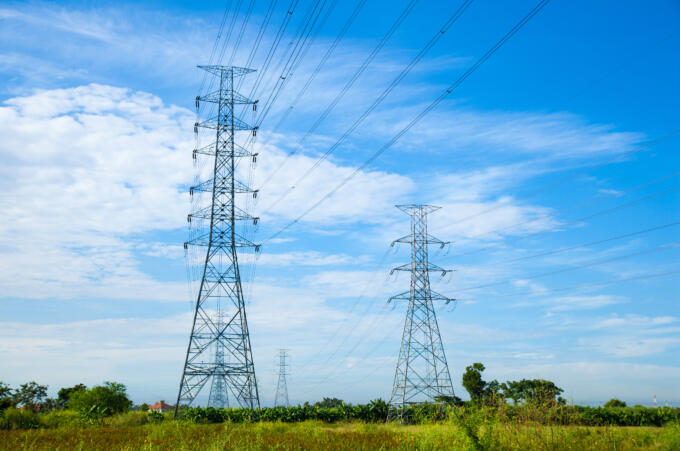 High voltage towers