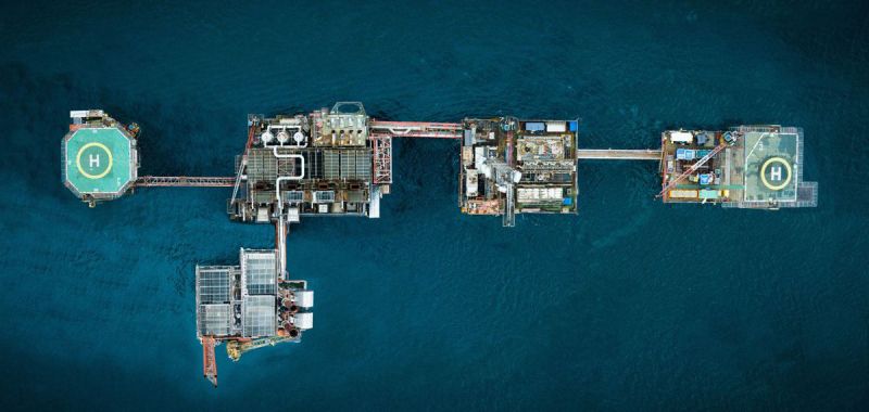 Cyberhawk offshore oil and gas platform drone inspection